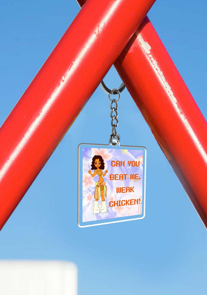 Beat Me Weak Chicken 1Pc Y2K Keychain Cherrykitten