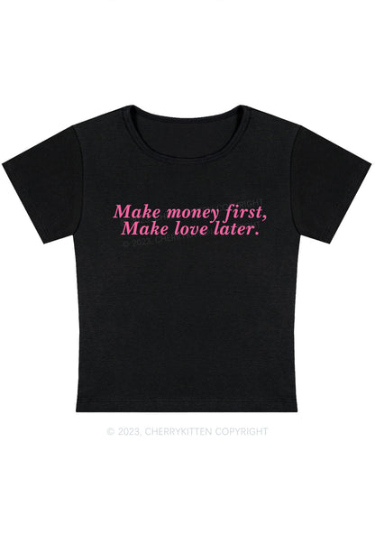 Curvy Make Money First Baby Tee Cherrykitten