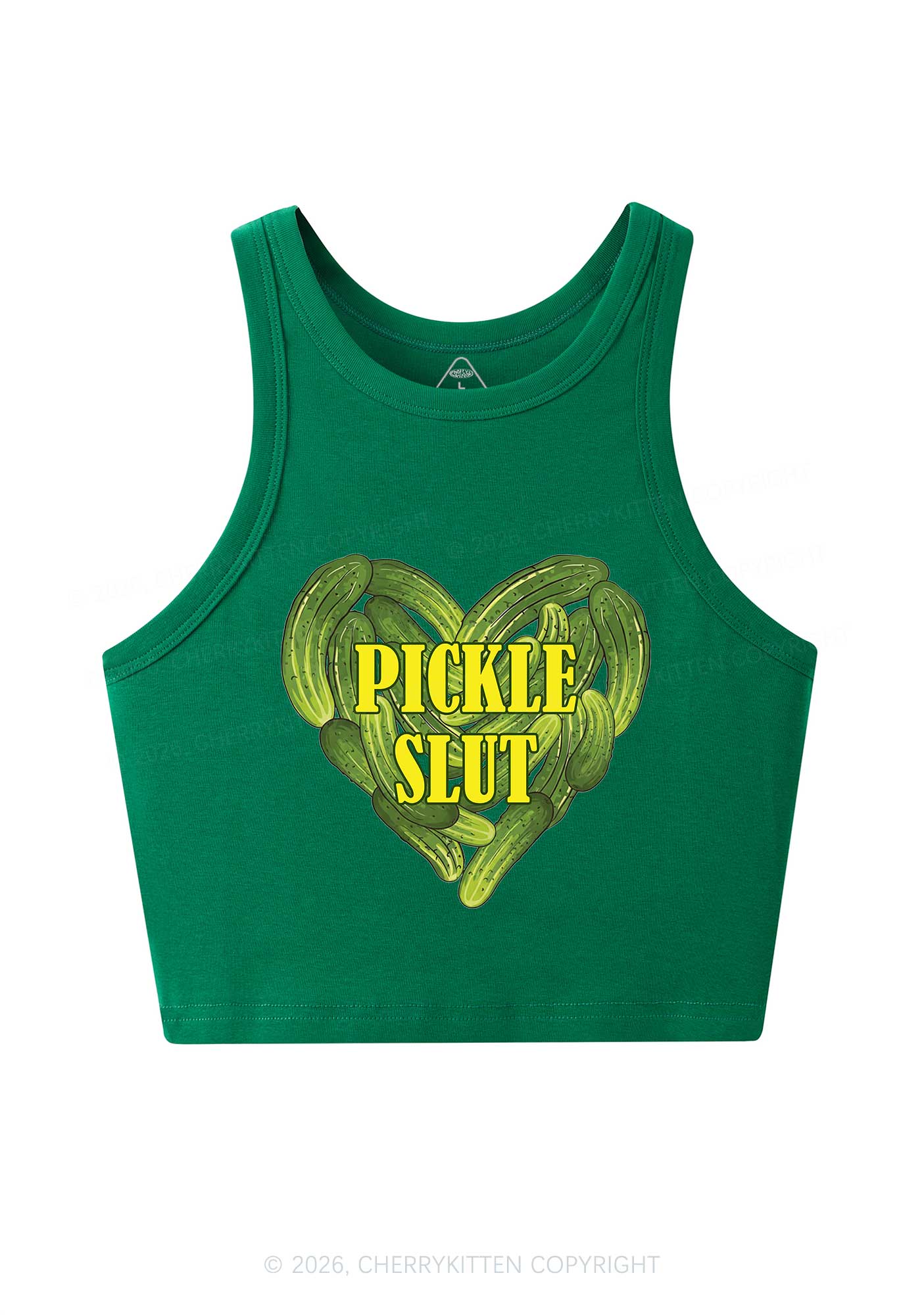 Pickle Slxt Valentine's Day Y2K Crop Tank Top Cherrykitten