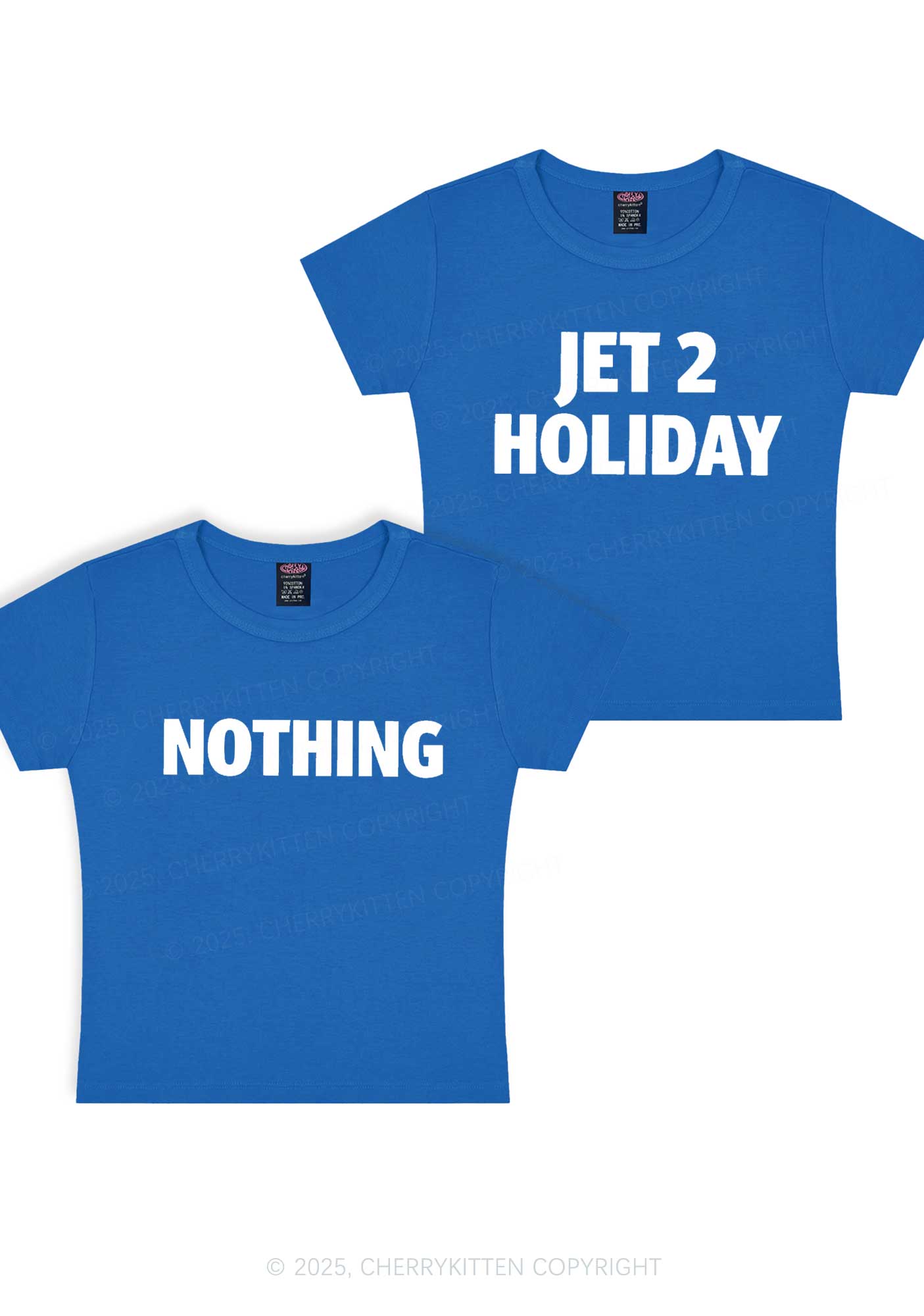 Jet Holiday Nothing Y2K Valentine's Day Baby Tee Cherrykitten