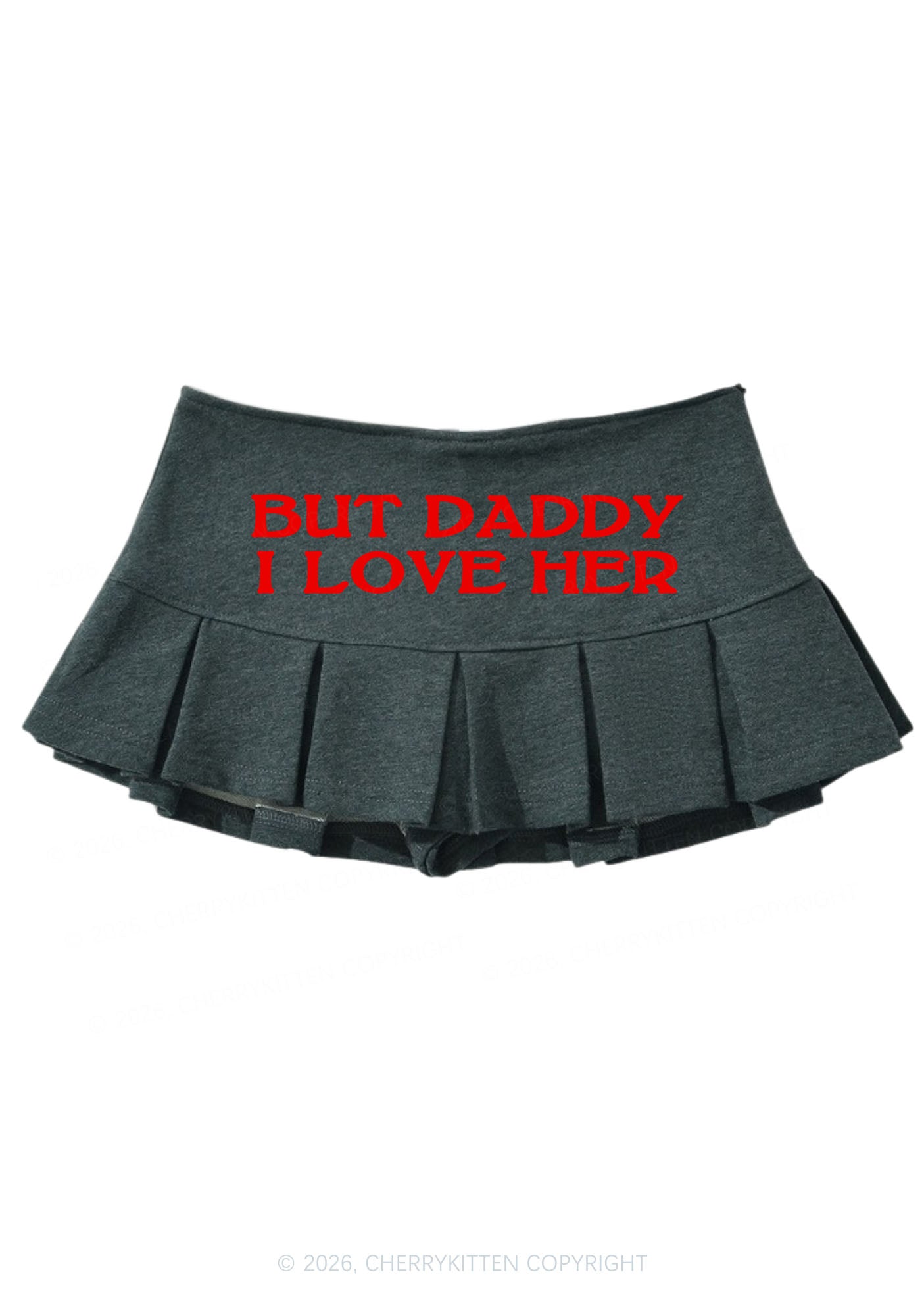 But Daddy I Love Her Pride Y2K Mini Pleated Skirts Cherrykitten