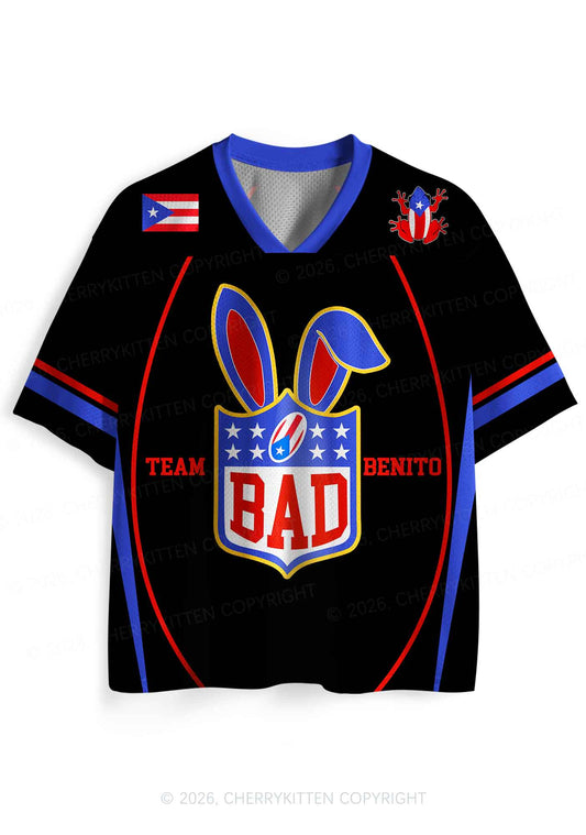 Black Football Bunny Y2K Sport Jersey Shirts Cherrykitten
