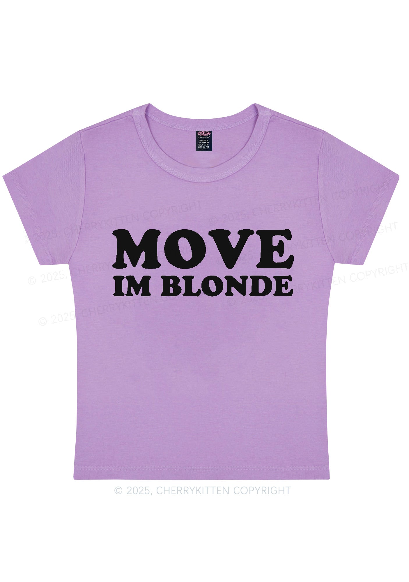 Move Im Blonde Y2K Baby Tee Cherrykitten