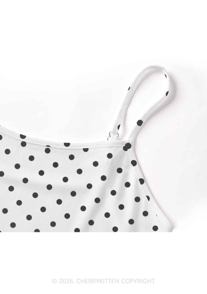 Butch Bait White Dots Pride Y2K Mesh Cami Tank Cherrykitten
