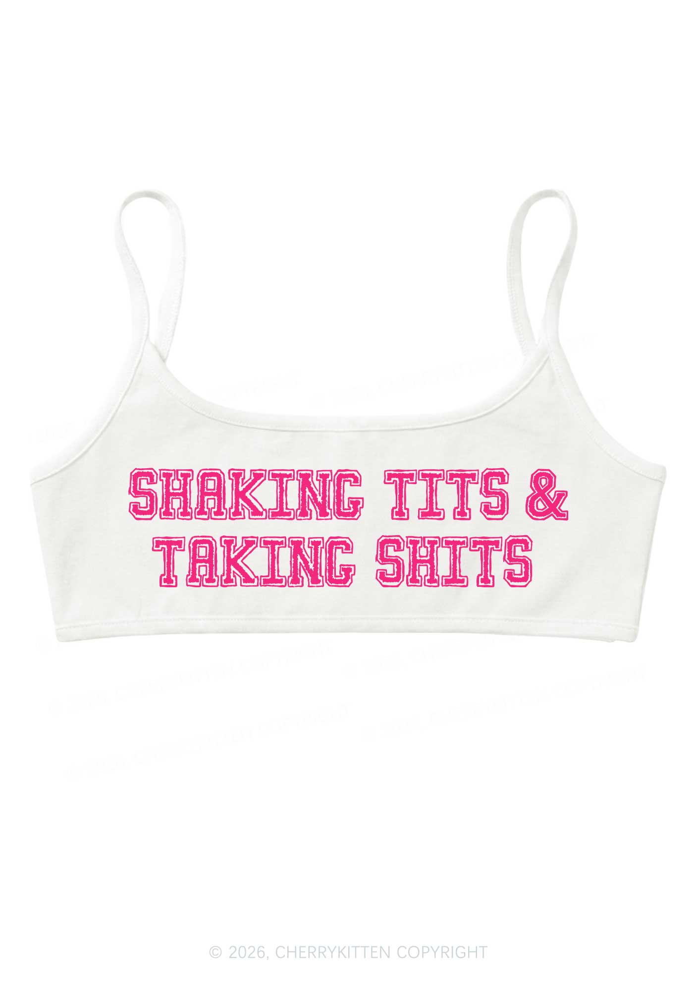 Shaking Txts Taking Shxts Y2K Super Crop Cami Cherrykitten