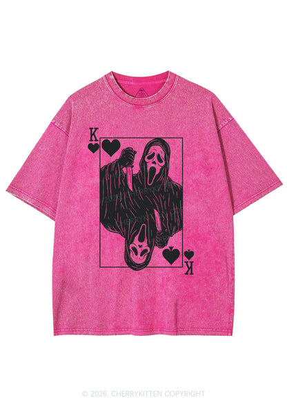 Halloween Knife Ghost Y2K Shirts Washed Tee Cherrykitten