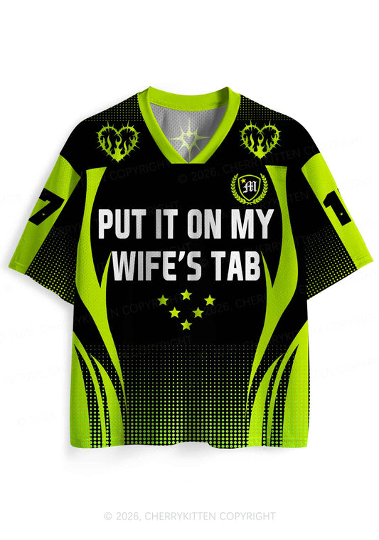 Put It On My Wifes Tab Pride Y2K Sport Jersey Shirts Cherrykitten