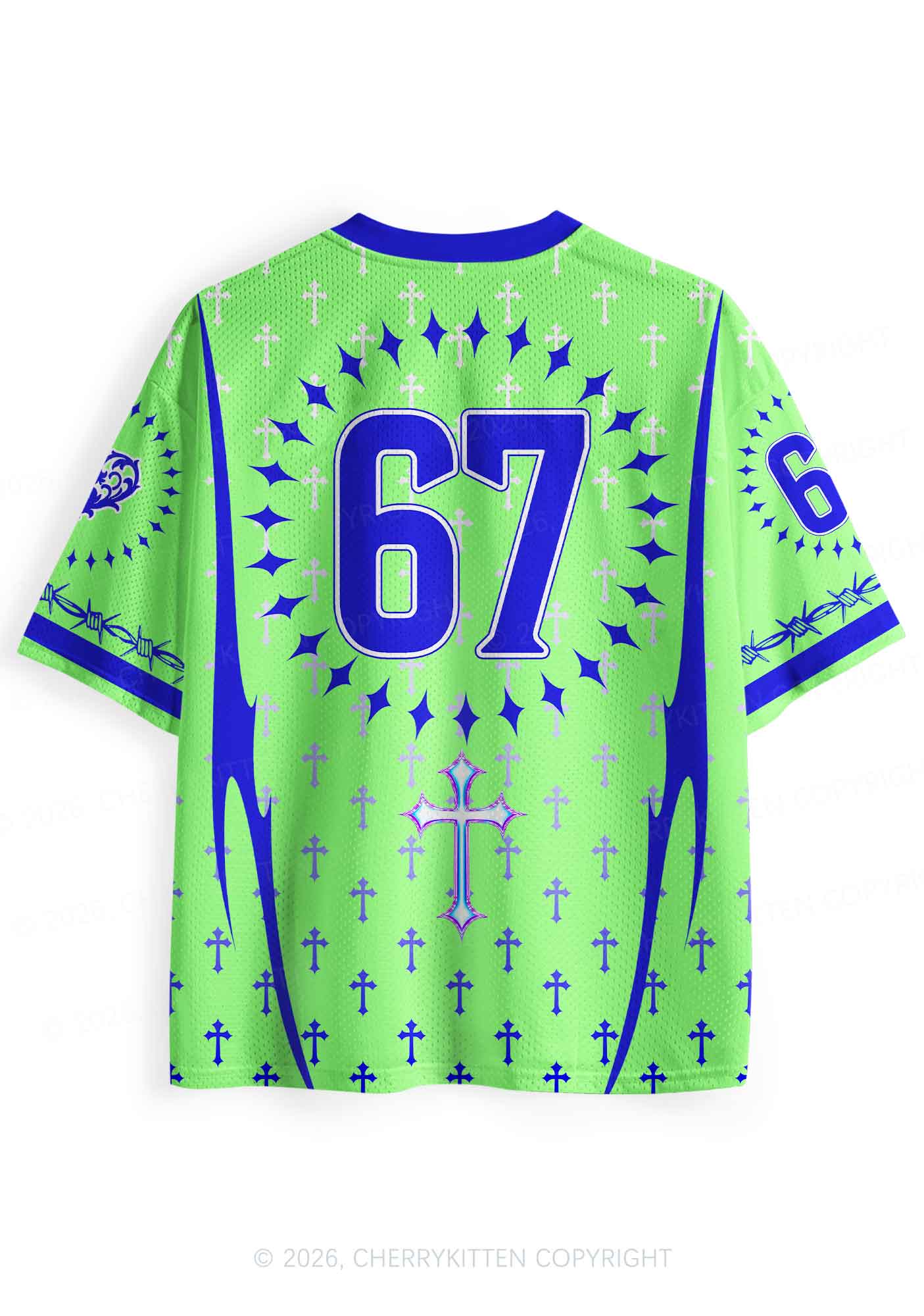 Cxxt Sun Moon Rising Y2K Sport Jersey Shirts Cherrykitten