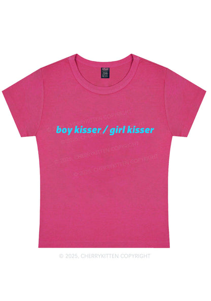 Boy Kisser Girl Kisser Pride Y2K Baby Tee Cherrykitten