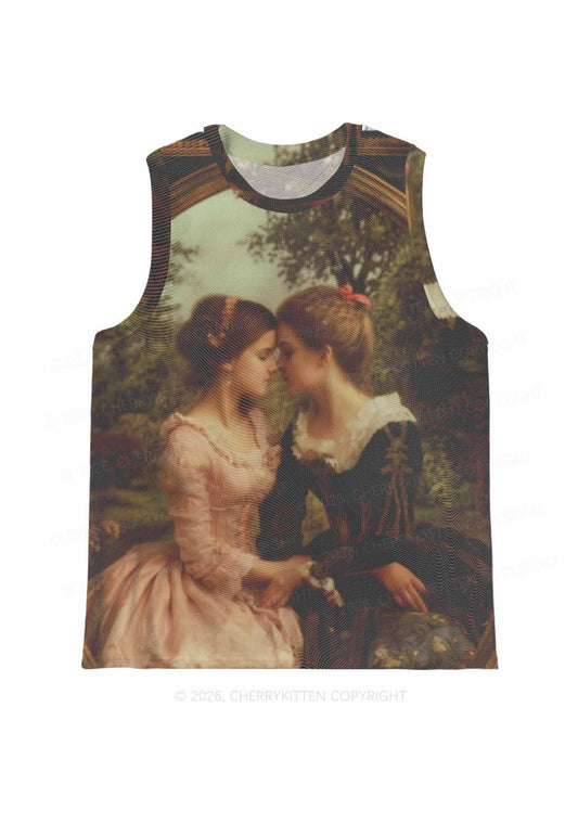 Whispers Girls Pride Y2K Mesh Muscle Tank Cherrykitten