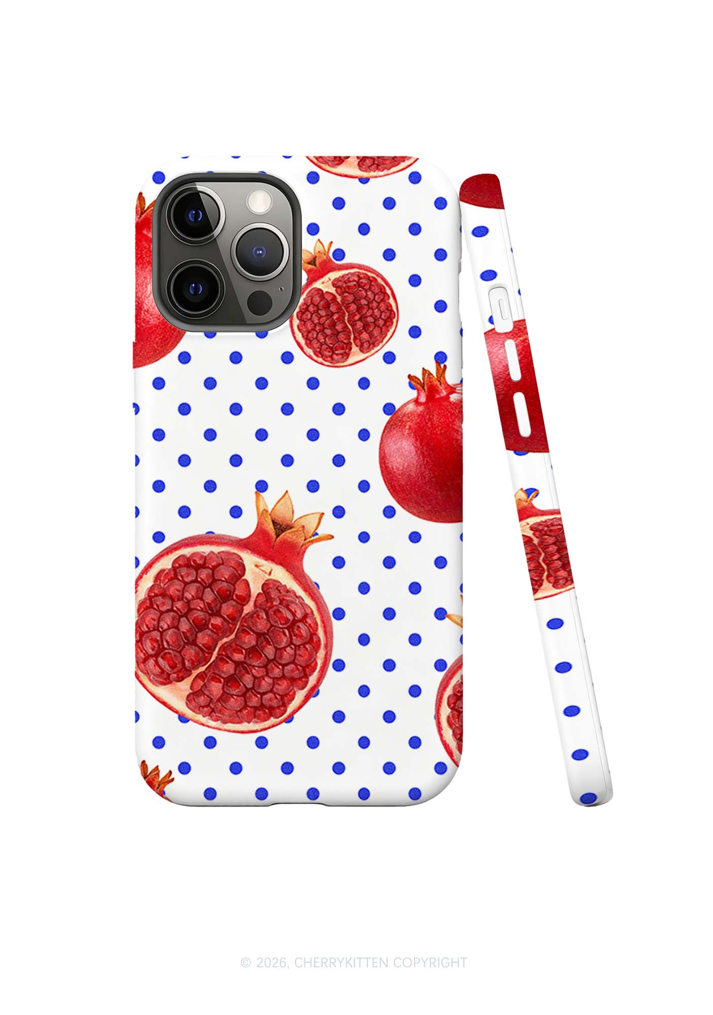 Red Pomegranate Y2K Phone Case Cherrykitten
