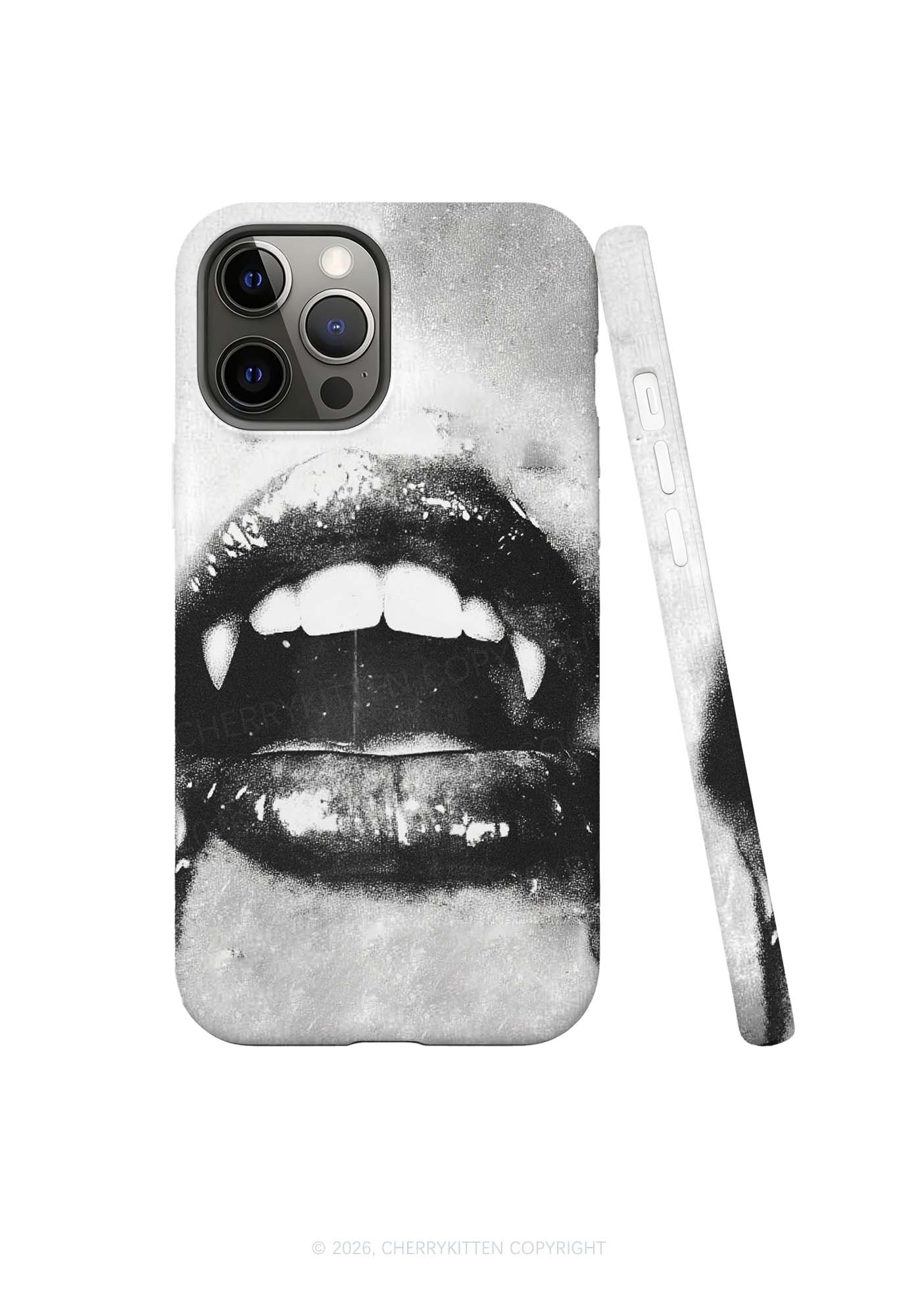 Halloween Vampire Lips Y2K Phone Case Cherrykitten