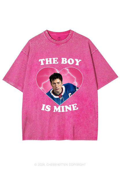 The Boy Is Mine HR Y2K Shirts Washed Tee Cherrykitten