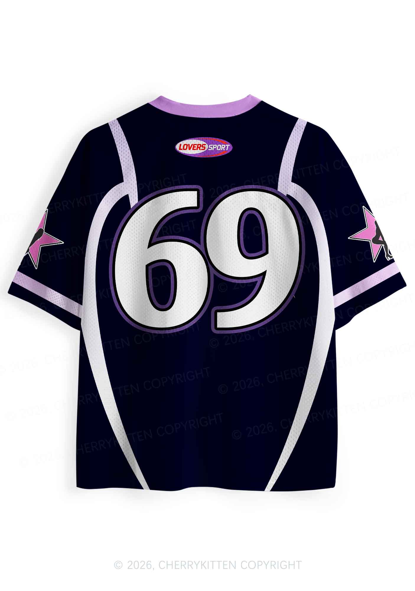 Purple Lovers Y2K Sport Jersey Shirts Cherrykitten