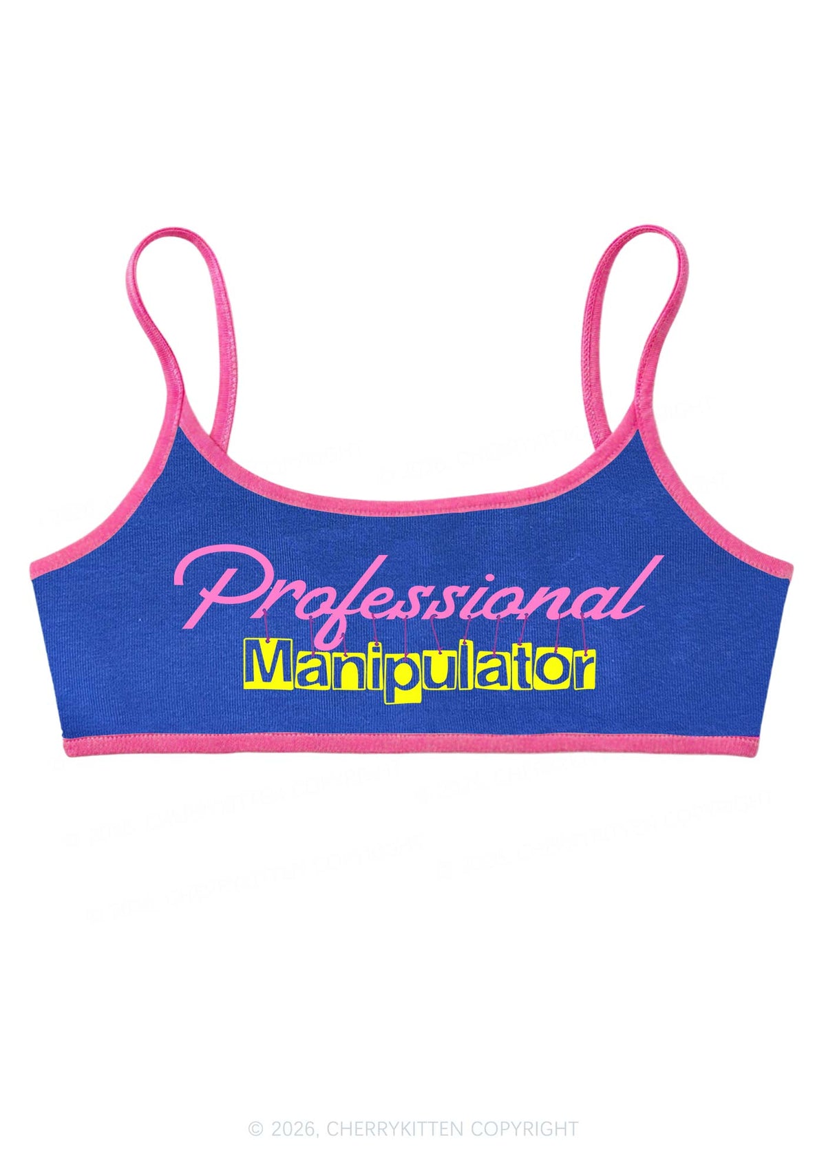 Professional Manipulator Y2K Super Crop Cami Cherrykitten
