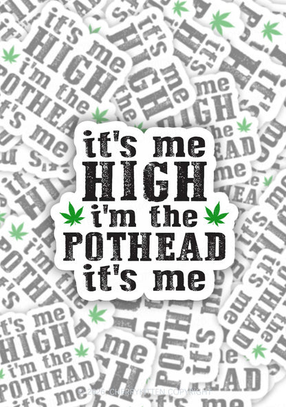 High Pothead 1pc Y2K Sticker Cherrykitten