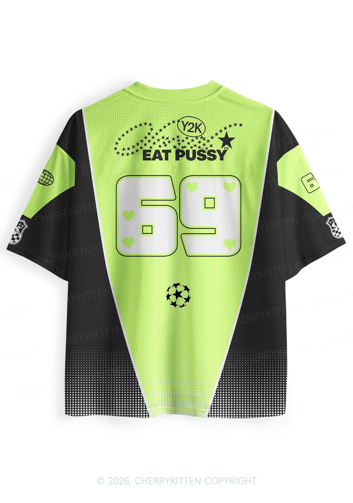 Eat Puxxy Its Vegan Y2K Sport Jersey Shirts Cherrykitten