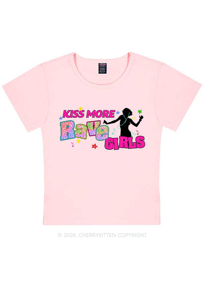 Kiss More Rave Girls Y2K Baby Tee Cherrykitten