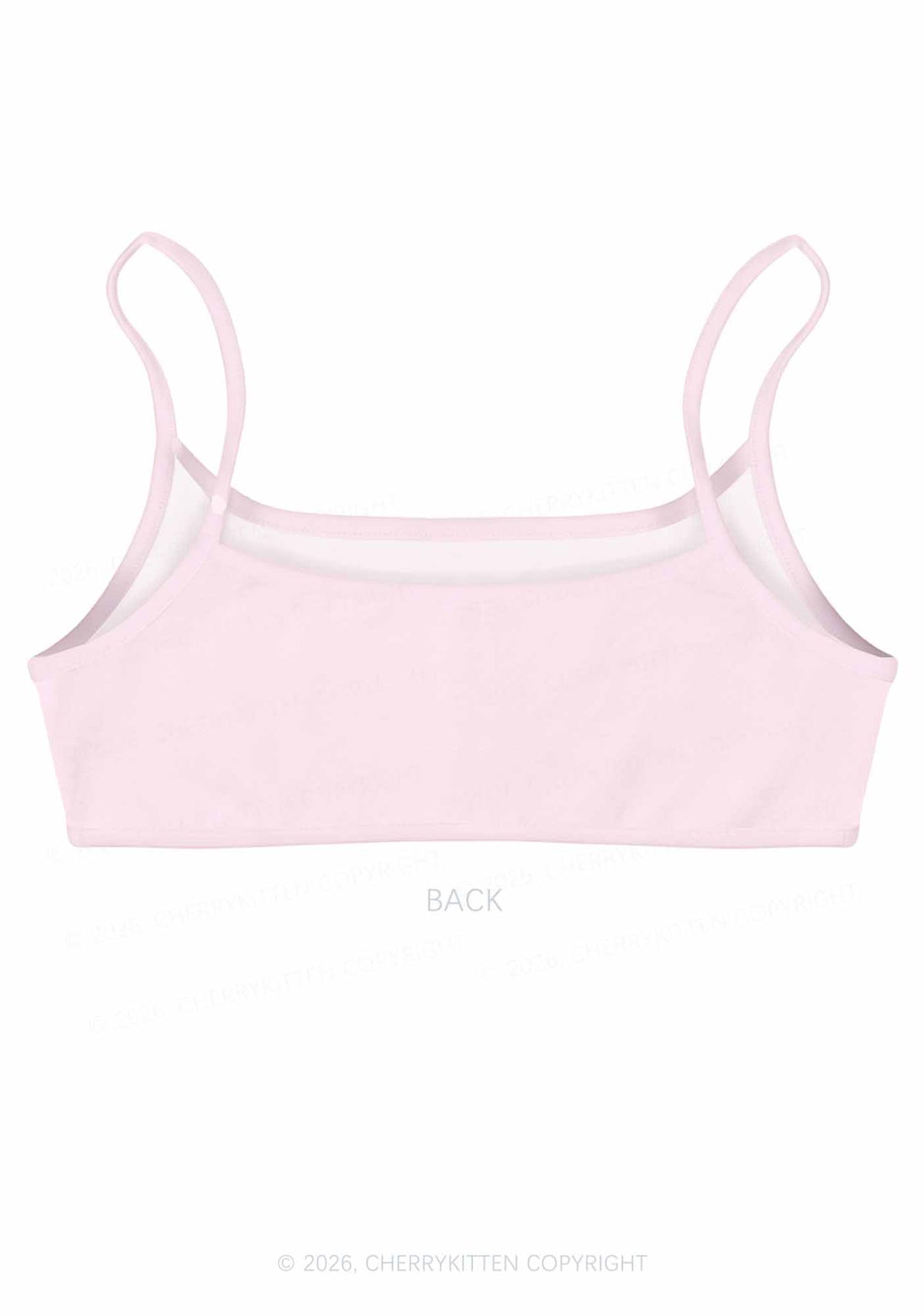 Rainbow Gradient Unicorn Y2K Print Super Crop Cami Cherrykitten