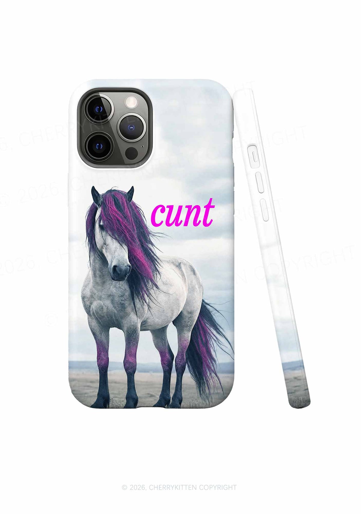 Purple Mane Horse Cxxt Y2K Phone Case Cherrykitten