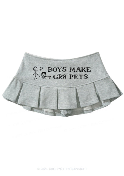 Boys Make Gr8 Pets Y2K Mini Pleated Skirts Cherrykitten