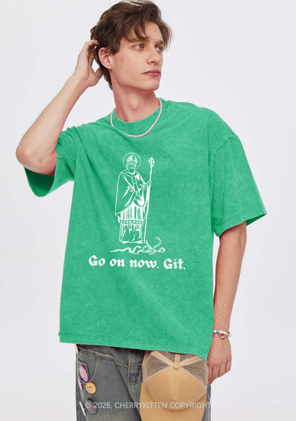 Go On Now Git St St Patricks Y2K Washed Tee Cherrykitten