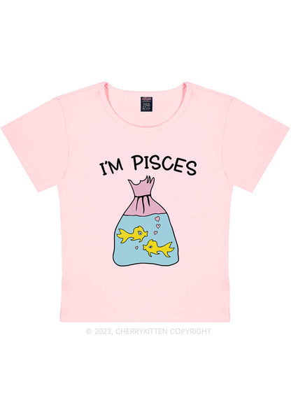 I'm Pisces Y2K Baby Tee Cherrykitten