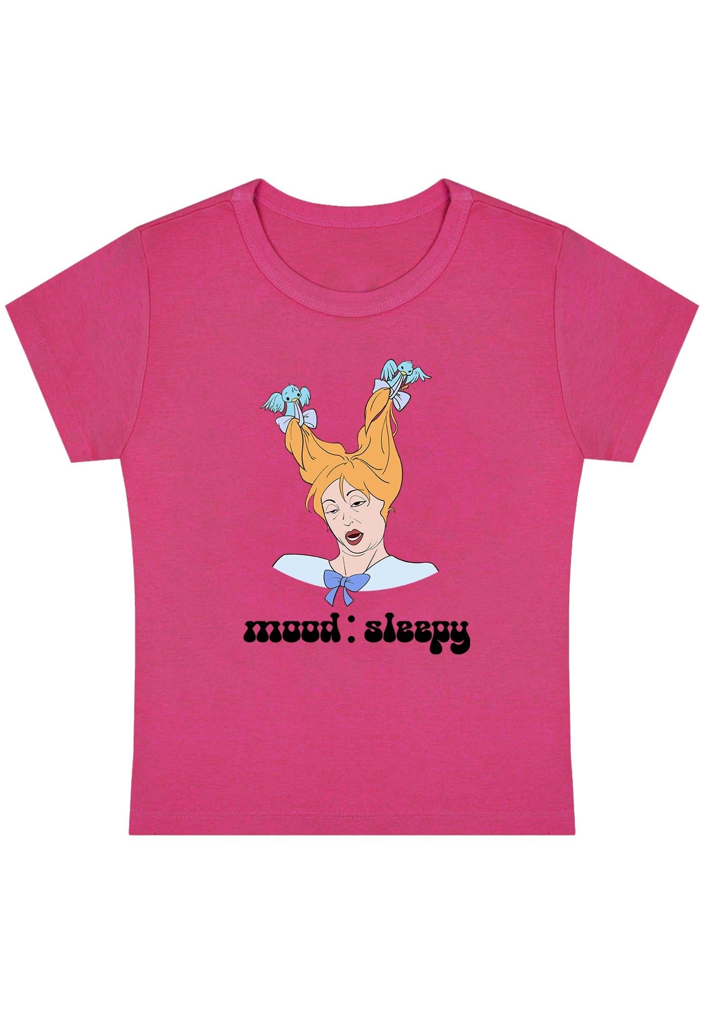 Curvy Mood Sleepy Girl Baby Tee