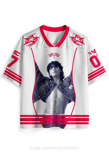 Cowboy Boy Kpop Y2K Sport Jersey Shirts Cherrykitten