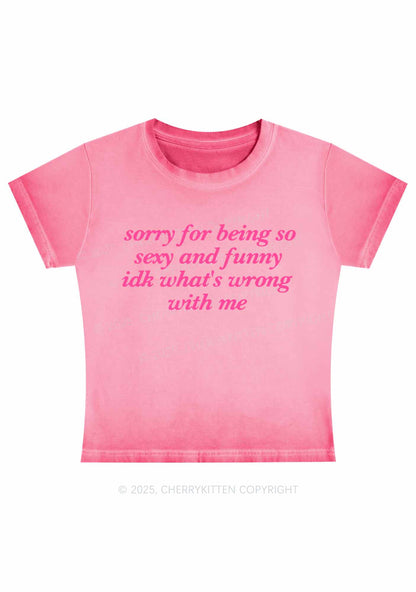 Sorry For Being So Funny Y2K Vintage Classic Tee Cherrykitten