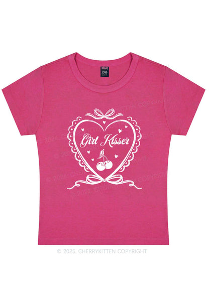 Girl Kisser Y2K Baby Tee Cherrykitten