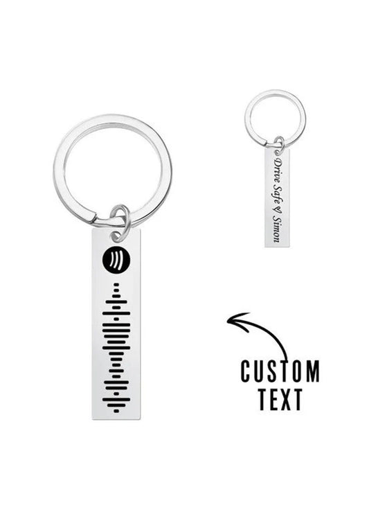 Personalised Music Code Keychain