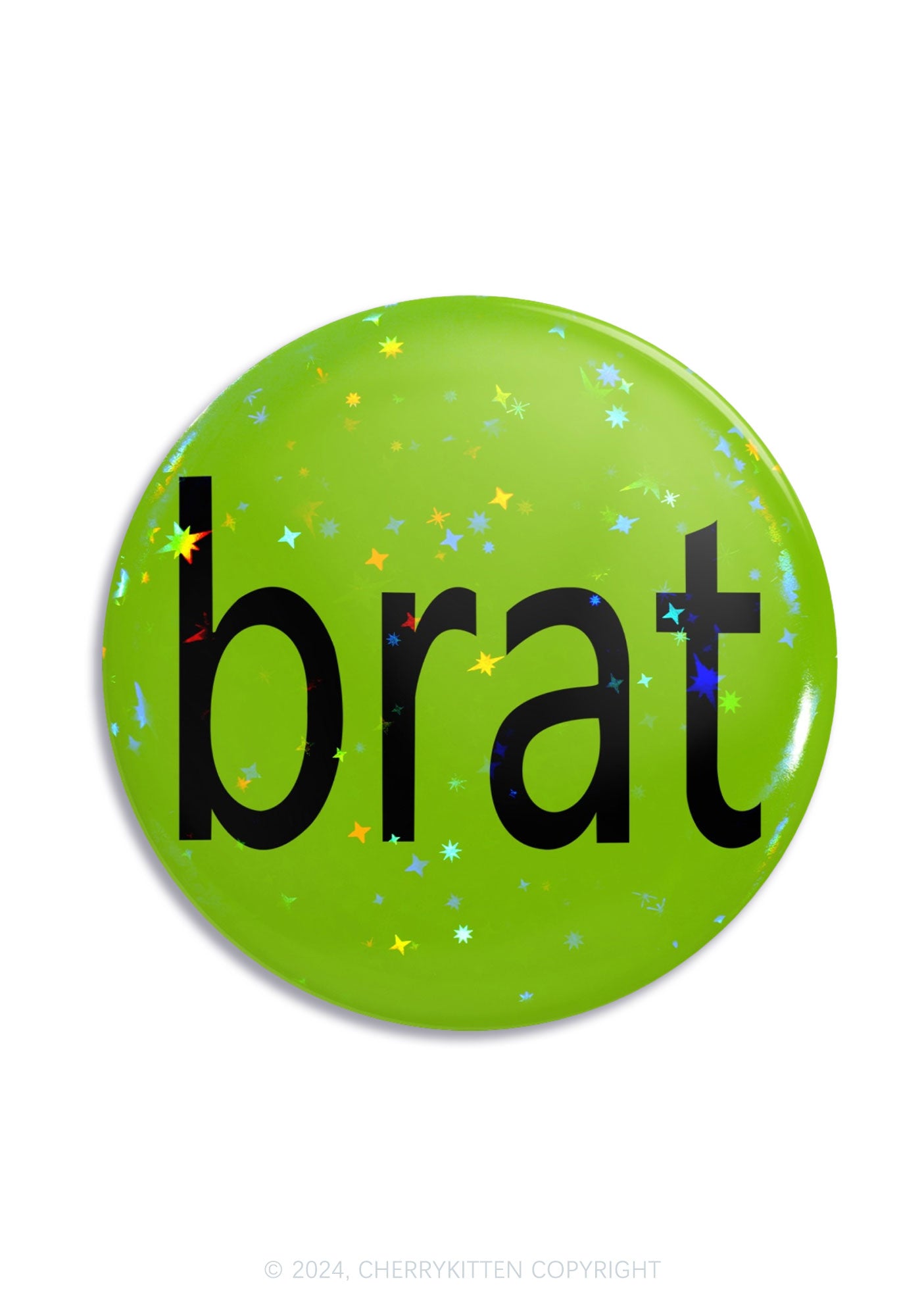 Green Brat 1Pc Y2K Pin Badge Cherrykitten