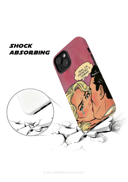 Im Definitely A Lesbian Pride Y2K Phone Case Cherrykitten