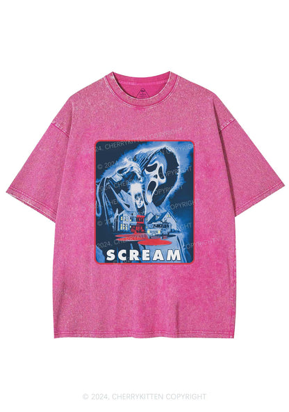 Scream Halloween Y2K Washed Tee Cherrykitten