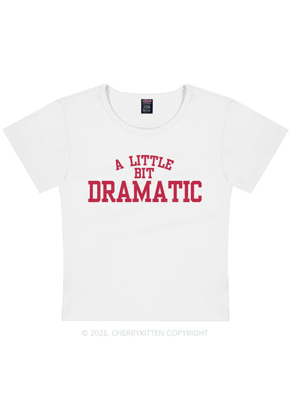 Curvy A Little Bit Dramatic Y2K Baby Tee Cherrykitten