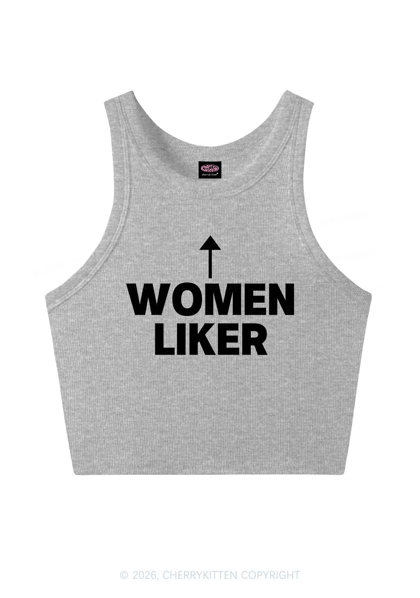 Women Liker Pride Y2K Crop Tank Top Cherrykitten