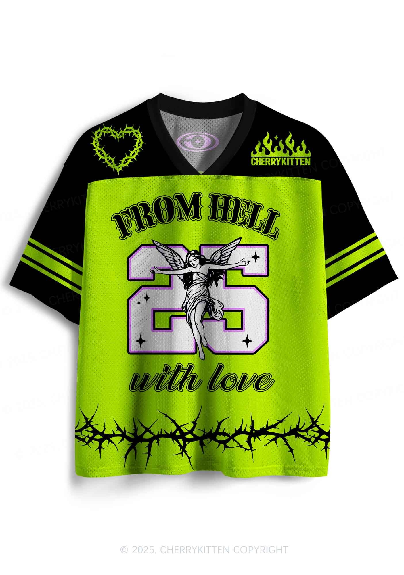 Custom Thorn Hell Love Y2K Sport Jersey Shirts Cherrykitten