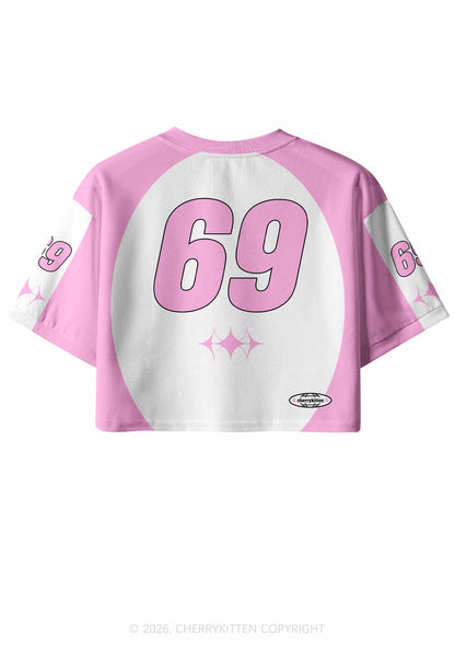 Strawberry Jams Bear Y2K Crop Sport Jersey Shirts Cherrykitten