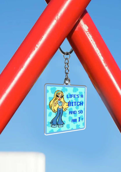 Life's A Bxxch 1Pc Y2K Keychain Cherrykitten