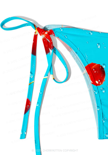 Fresh Cherry Y2K Print Bikini Set Cherrykitten