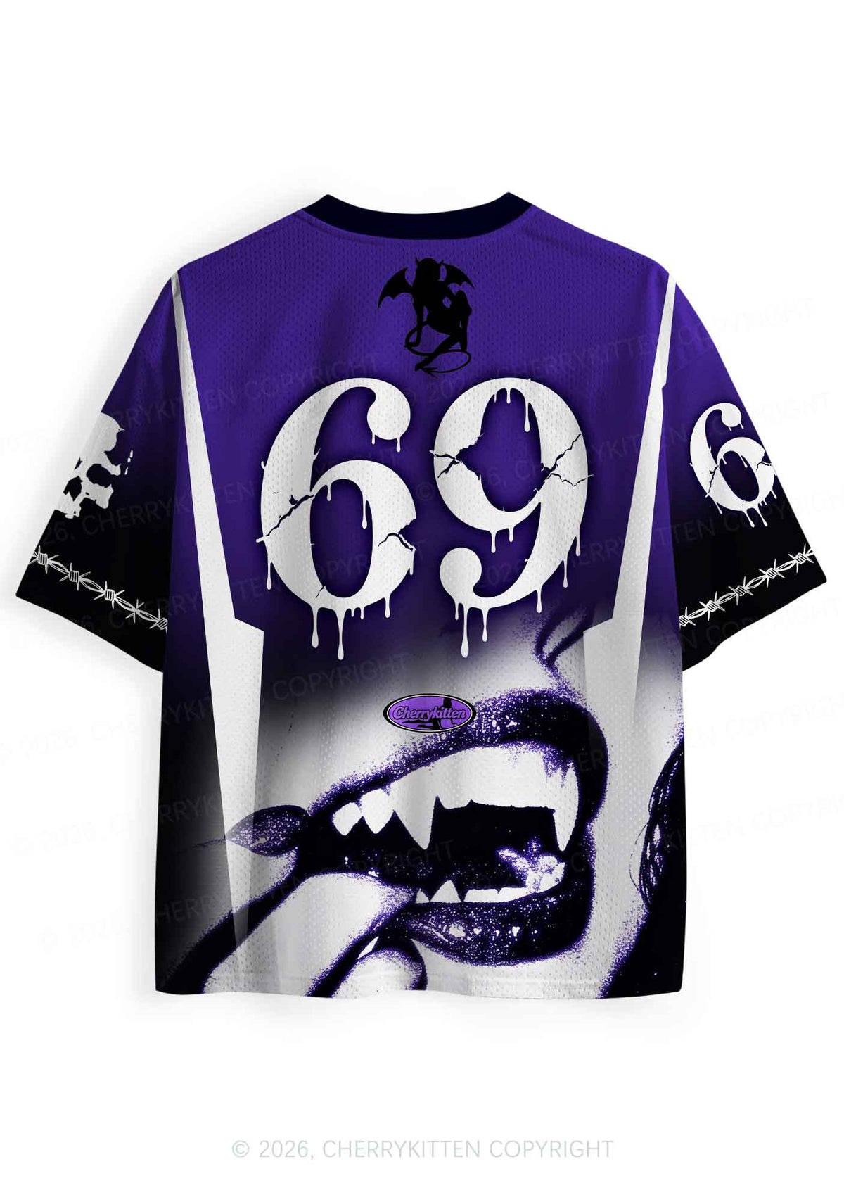 Halloween Want To Be Vampire Y2K Sport Jersey Shirts Cherrykitten