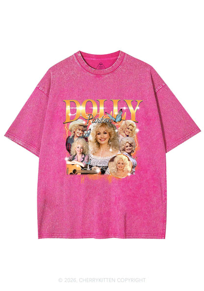 DP Vintage Portrait Y2K Shirts Washed Tee Cherrykitten