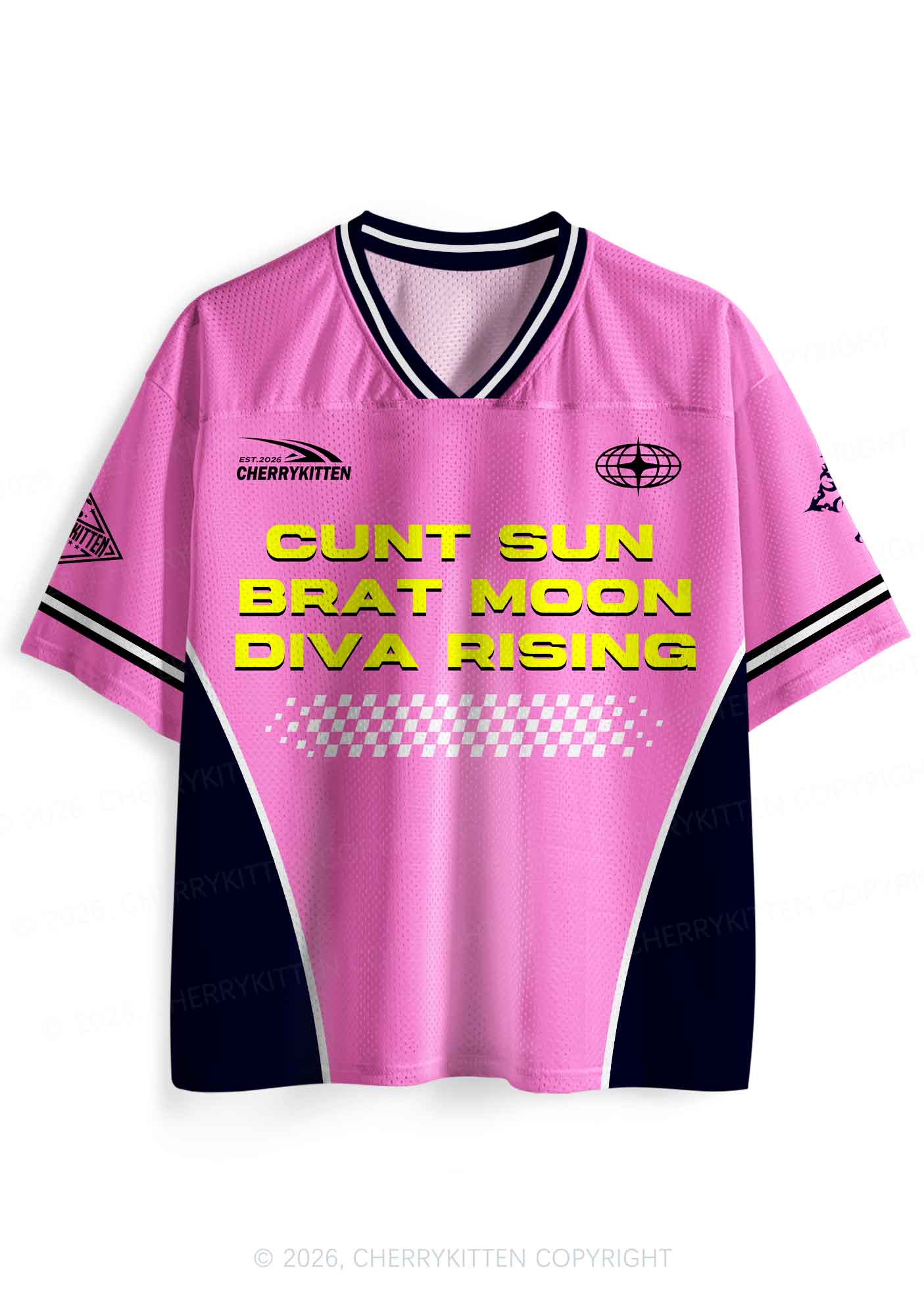 Cxxt Sun Brat Moon Diva Rising Y2K Sport Jersey Shirts Cherrykitten