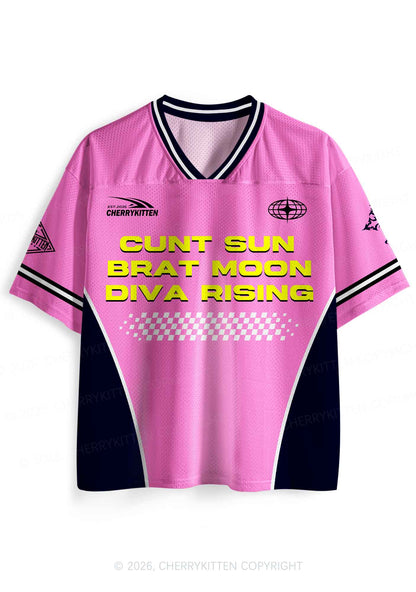 Cxxt Sun Brat Moon Diva Rising Y2K Sport Jersey Shirts Cherrykitten