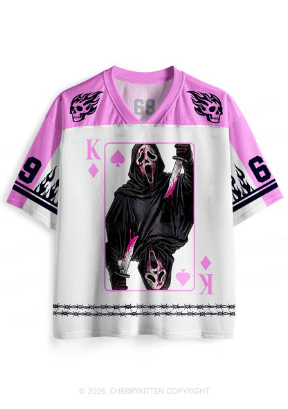 Halloween Knife Ghost Y2K Sport Jersey Shirts Cherrykitten