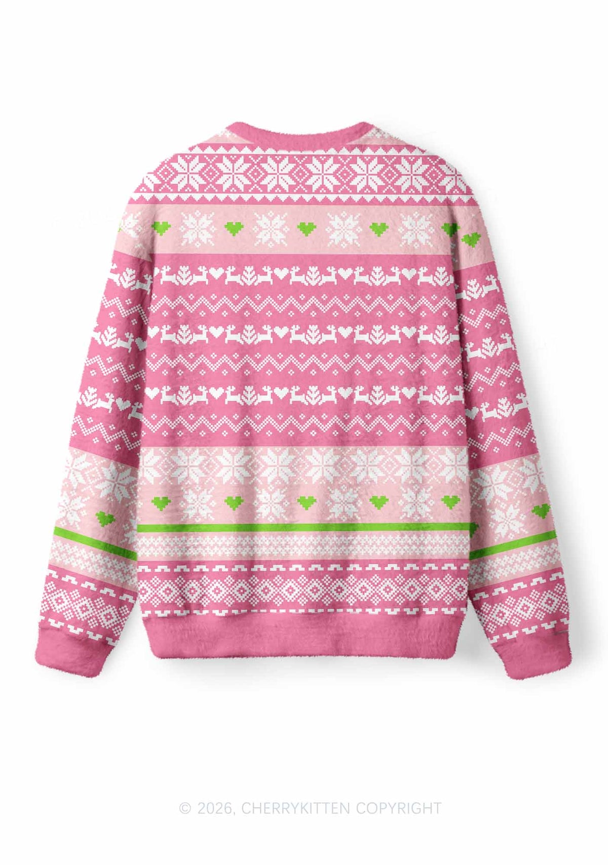 Dump Him Y2K Christmas Knit Sweatshirt Cherrykitten