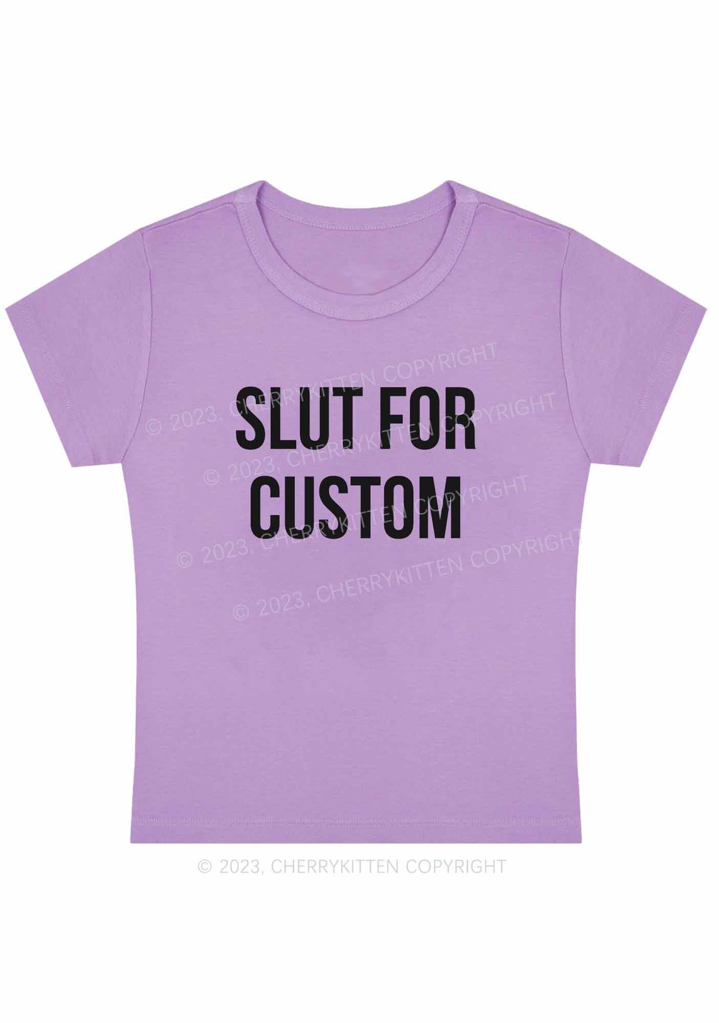 Curvy Slxt For Custom Y2K Baby Tee Cherrykitten