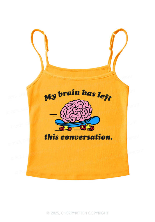 Brain Left Conversation Y2K Spaghetti Strap Cami Cherrykitten