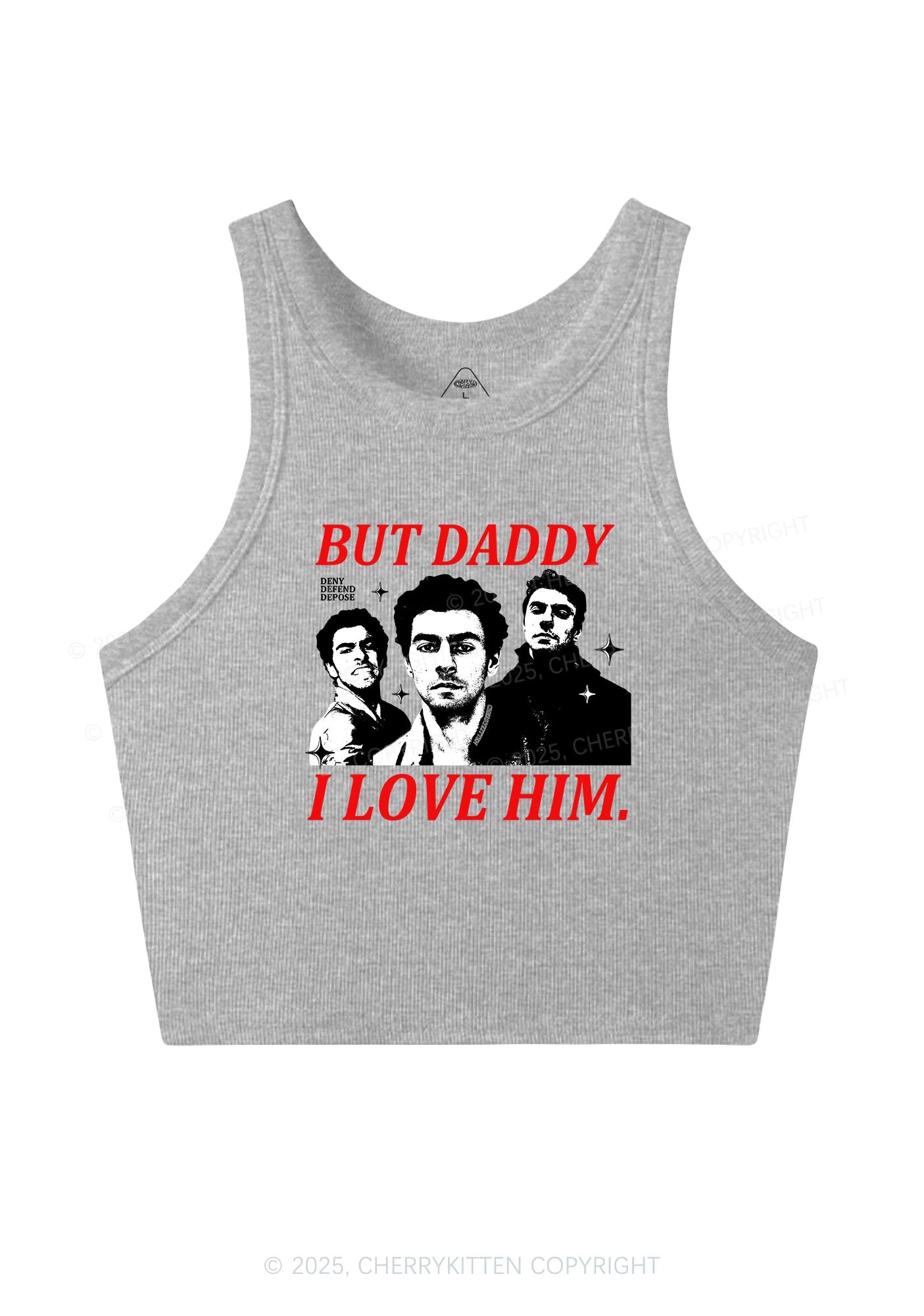 Daddy I Love Luigi Y2K Crop Tank Top Cherrykitten